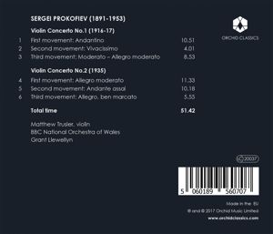 Produktbild: PROKOFIEF: Violin Concertos 1+2