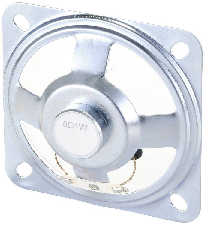 Produktbild: TRU COMPONENTS Kleinlautsprecher 7.7 cm 1 W 8 Ω 91 dB Kunststoff-Membran, Transparente Membran
