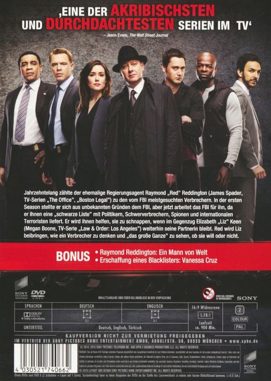 The Blacklist - Season 2 [5 DVDs]