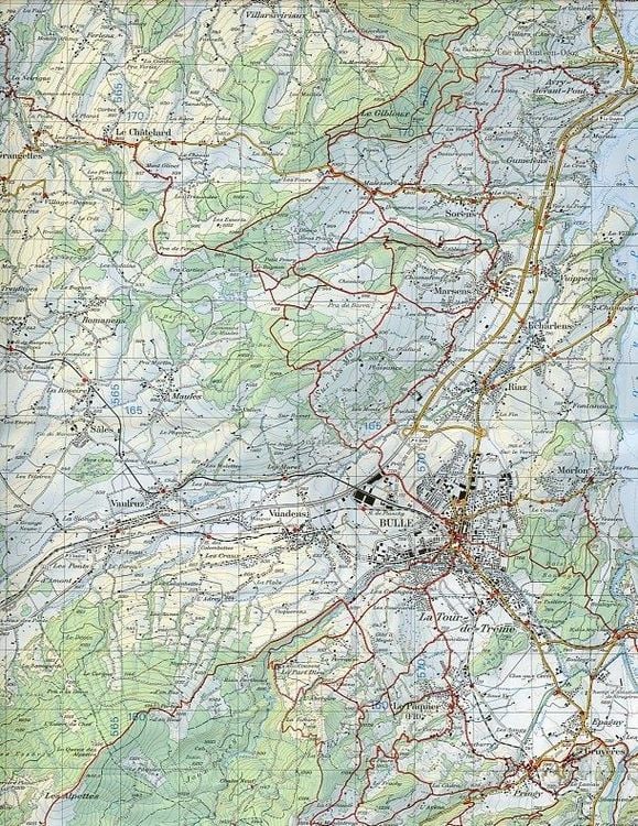 Produktbild: Swisstopo 1 : 50 000 Bulle