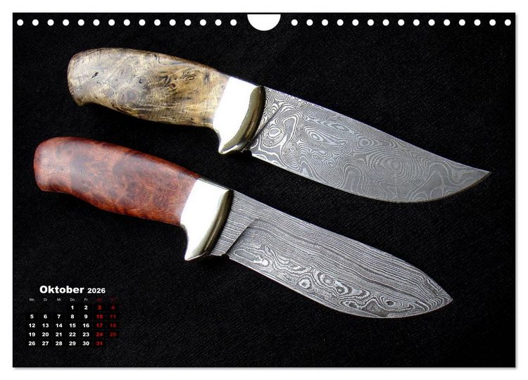 Produktbild: Messer - Leidenschaft in Stahl (Wandkalender 2026 DIN A4 quer), CALVENDO Monatskalender