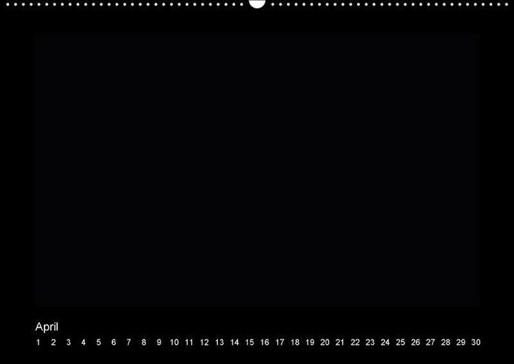 Produktbild: Geburtstags - Bastelkalender - Schwarz (Wandkalender immerw&auml;hrend DIN A2 quer)