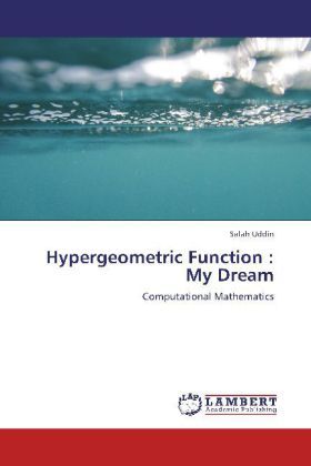 Produktbild: Uddin, S: Hypergeometric Function : My Dream