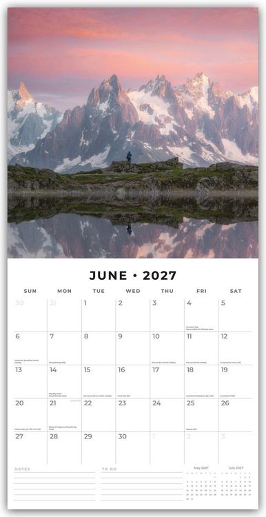 Produktbild: Great Mountains &ndash; Die h&ouml;chsten Berge 2027 &ndash; 16-Monatskalender
