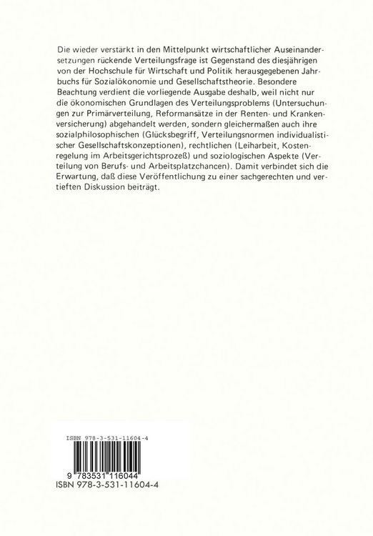 Produktbild: Verteilungsprobleme in Industriegesellschaften