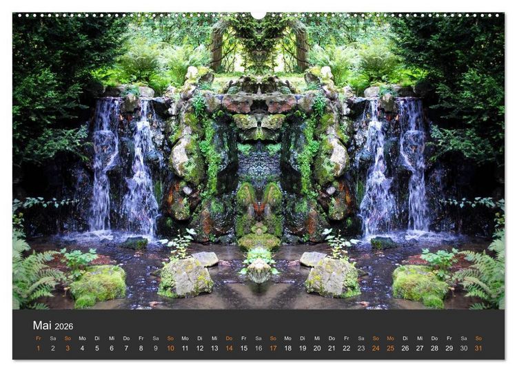 Produktbild: Spiegelwelten - Im Reich der Naturwesen (Wandkalender 2026 DIN A2 quer), CALVENDO Monatskalender
