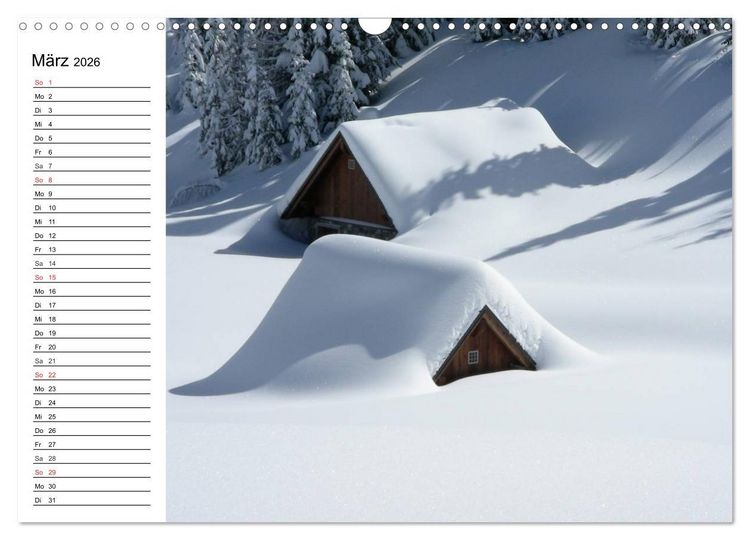 Produktbild: Winterm&auml;rchen. Landschaften im Schnee (Wandkalender 2026 DIN A3 quer), CALVENDO Monatskalender