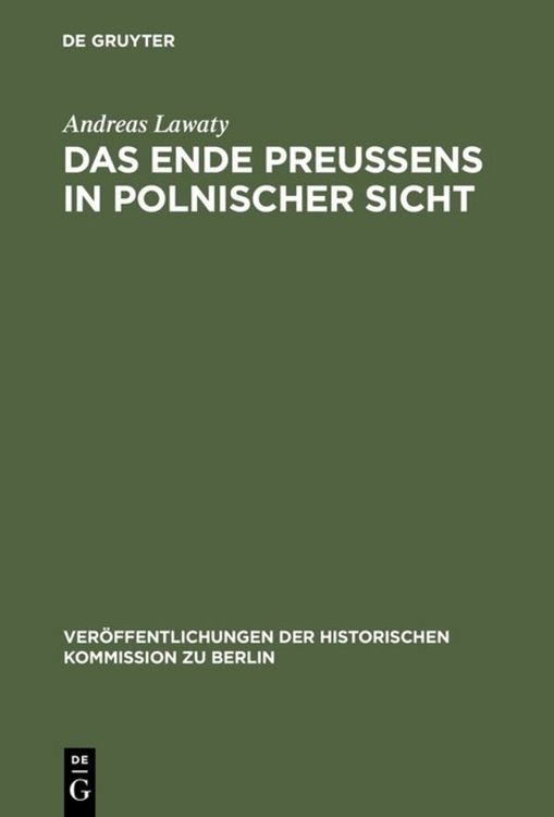 Produktbild: Das Ende Preu&szlig;ens in polnischer Sicht