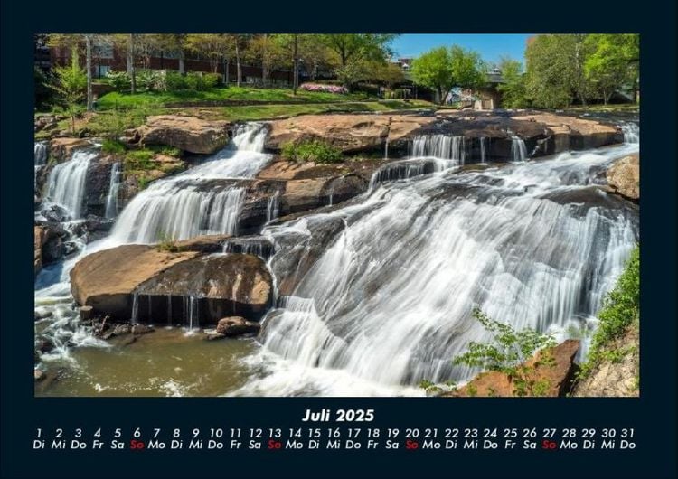 Produktbild: Wasserf&auml;lle 2025 Fotokalender DIN A4