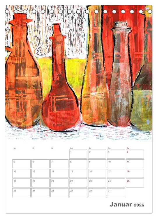 Produktbild: Oase der Stille - Ruhe finden in malerischen Stillleben (Tischkalender 2026 DIN A5 hoch), CALVENDO Monatskalender