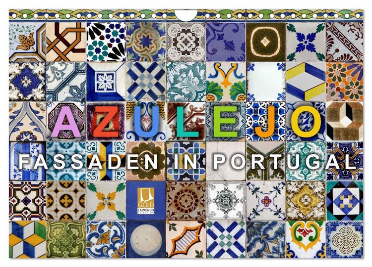 Produktbild: Azulejo-Fassaden in Portugal (Wandkalender 2026 DIN A4 quer), CALVENDO Monatskalender