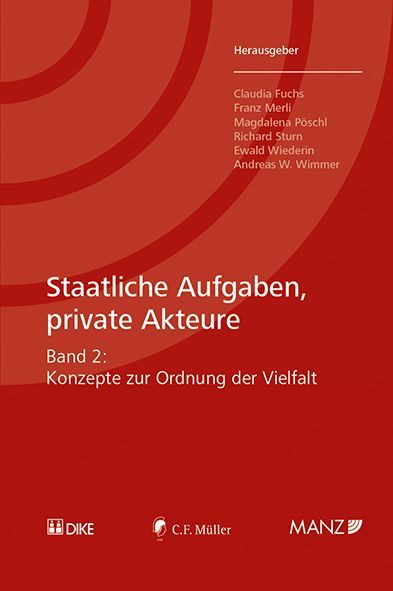 Produktbild: Staatliche Aufgaben, private Akteure Konzepte zur Ordnung der Vielfalt