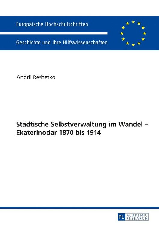 Produktbild: St&auml;dtische Selbstverwaltung im Wandel &ndash; Ekaterinodar 1870 bis 1914