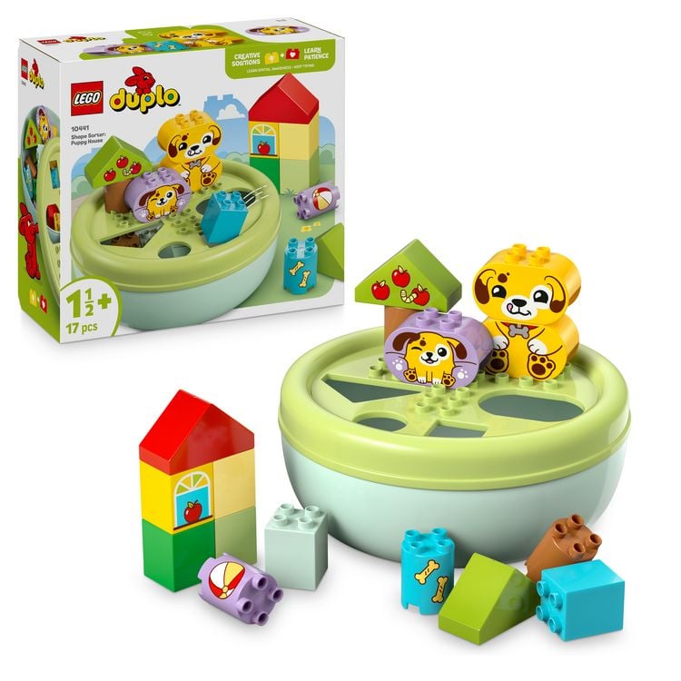 Produktbild: LEGO DUPLO 10441 Formsortierer: Welpenhaus, Kinder Montessori Spielzeug
