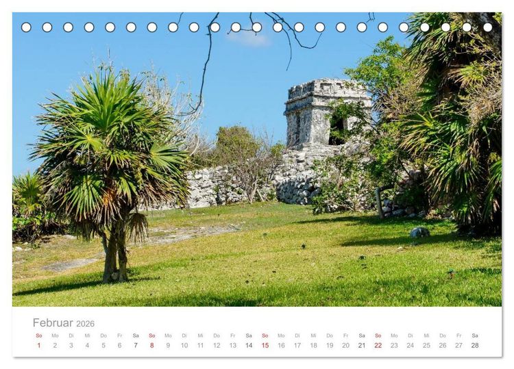 Produktbild: Tulum - Mexico (Tischkalender 2026 DIN A5 quer), CALVENDO Monatskalender