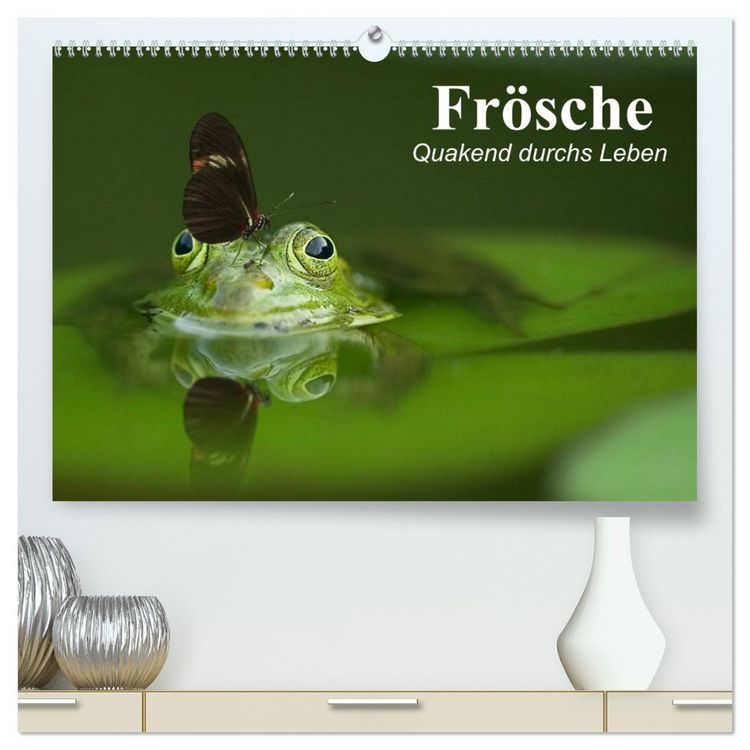 Produktbild: Fr&ouml;sche. Quakend durchs Leben (hochwertiger Premium Wandkalender 2026 DIN A2 quer), Kunstdruck in Hochglanz