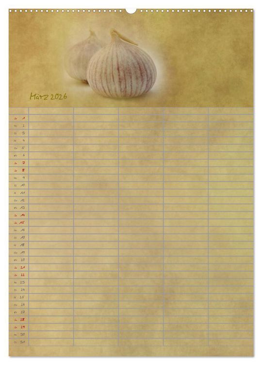 Produktbild: Familienplaner f&uuml;r die K&uuml;che. (Wandkalender 2026 DIN A2 hoch), CALVENDO Monatskalender
