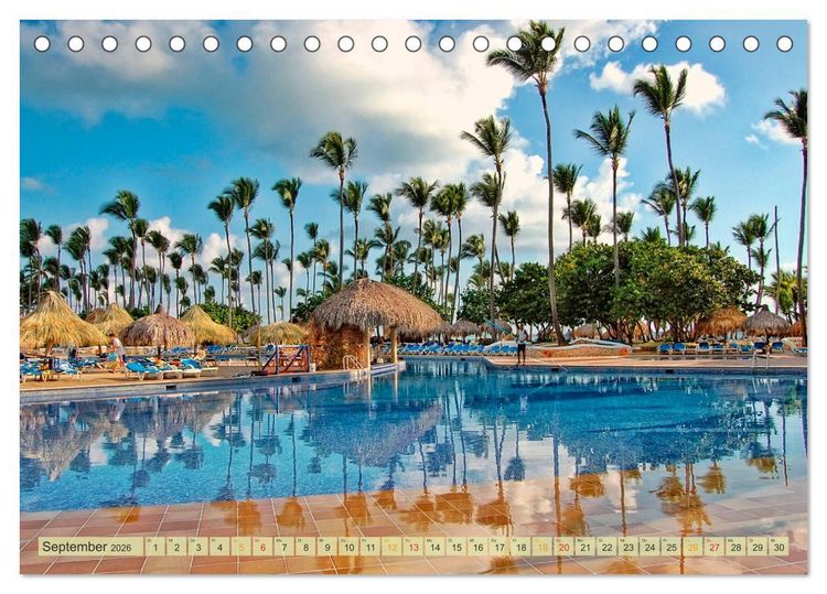 Produktbild: Reise in die Karibik - von den Bahamas bis Aruba (Tischkalender 2026 DIN A5 quer), CALVENDO Monatskalender