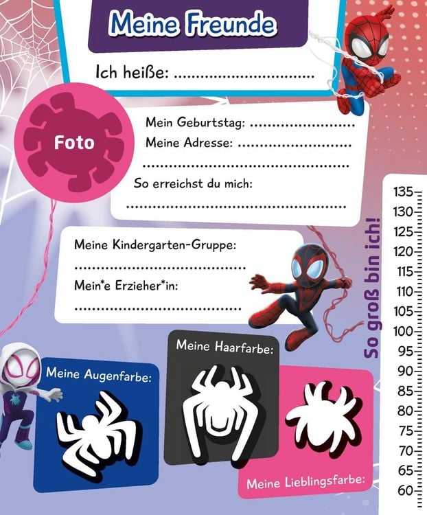 Produktbild: MARVEL Spidey und seine Super-Freunde: Mein Kindergarten Freundebuch