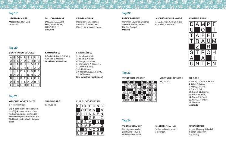 Produktbild: Adventskalender Ged&auml;chtnistraining