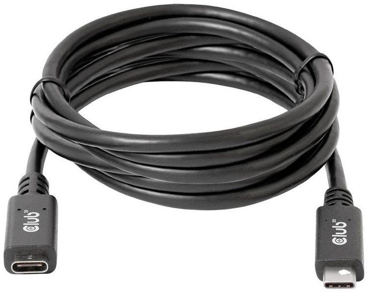 Produktbild: Club3D USB-C&reg; Kabel USB 3.2 Gen1 USB-C&reg; Stecker, USB-C&reg; Buchse 2.00m Schwarz CAC-1529