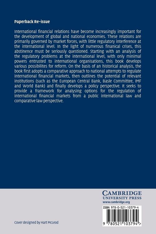Produktbild: The Regulation of International Financial Markets
