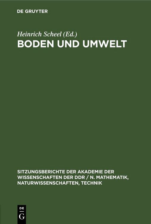 Produktbild: Boden und Umwelt