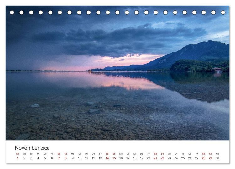 Produktbild: Berge und Seen - Die Perlen der Natur (Tischkalender 2026 DIN A5 quer), CALVENDO Monatskalender