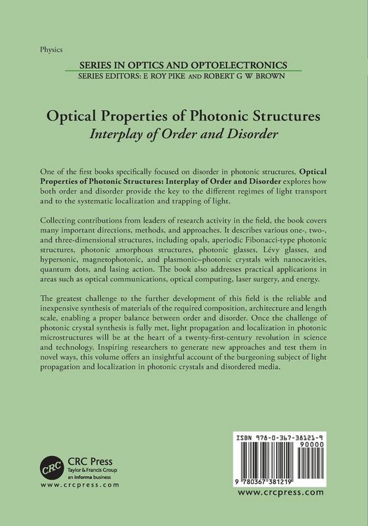 Produktbild: Optical Properties of Photonic Structures