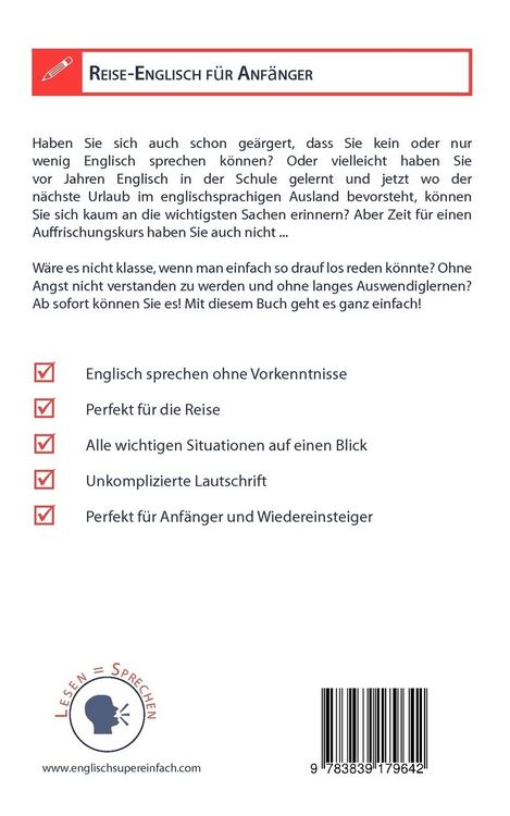 Produktbild: Reise-Englisch f&uuml;r Anf&auml;nger