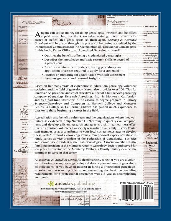 Produktbild: Becoming an Accredited Genealogist