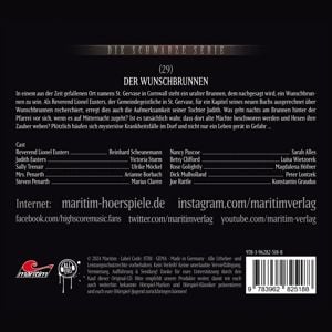 Produktbild: Die Schwarze Serie - Der Wunschbrunnen, 1 Audio-CD