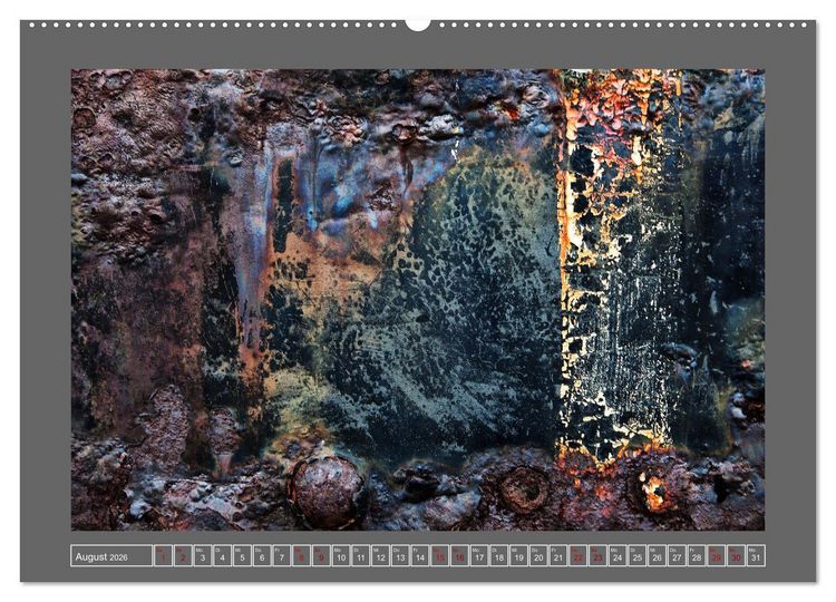Produktbild: Rost - &Auml;sthetik der Verg&auml;nglichkeit (hochwertiger Premium Wandkalender 2026 DIN A2 quer), Kunstdruck in Hochglanz