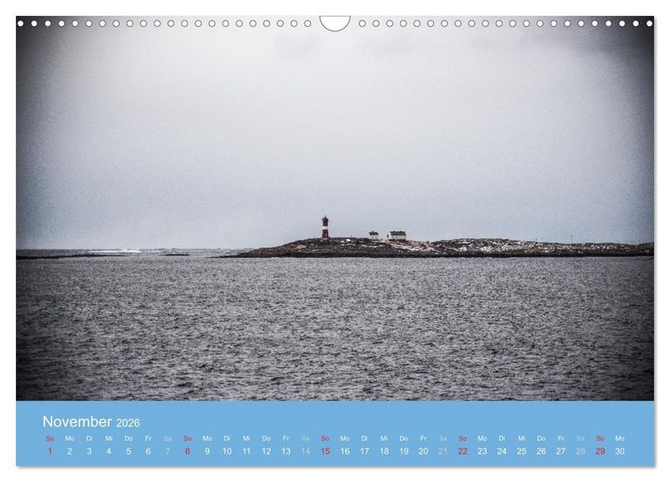 Produktbild: Leuchtfeuer der norwegischen K&uuml;ste (Wandkalender 2026 DIN A3 quer), CALVENDO Monatskalender