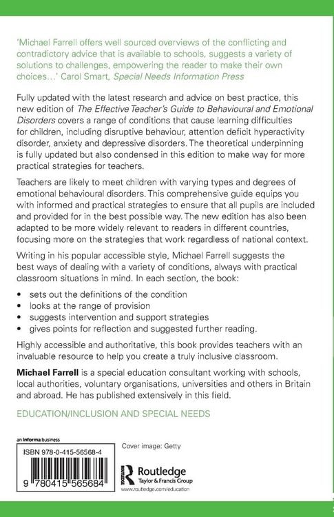 Produktbild: The Effective Teacher's Guide to Behavioural and Emotional Disorders