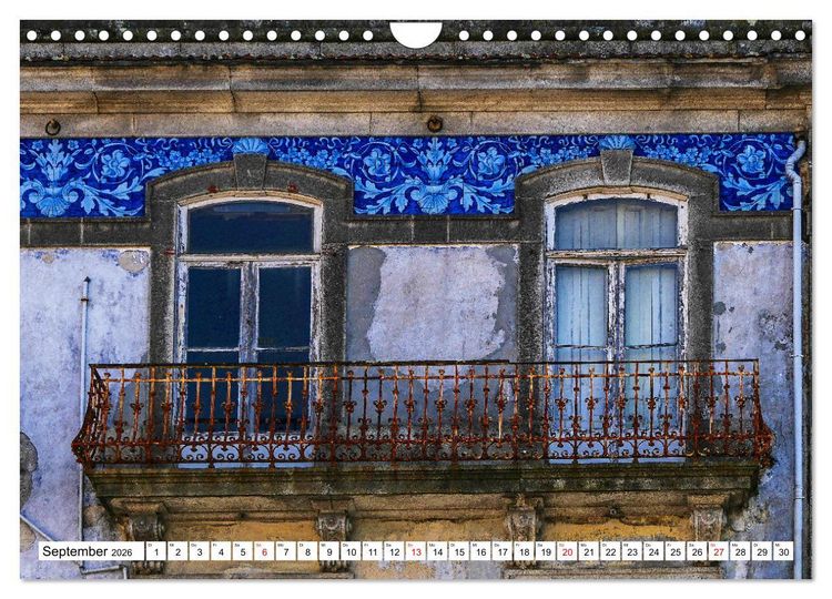 Produktbild: Porto - Charme am Douro (Wandkalender 2026 DIN A4 quer), CALVENDO Monatskalender