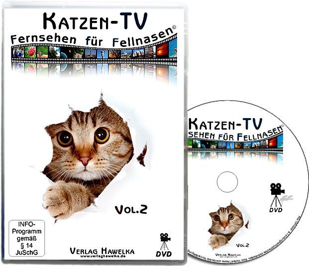 Produktbild: Katzen-TV - Fernsehen f&uuml;r Fellnasen.Tl.2,1 DVD-Video
