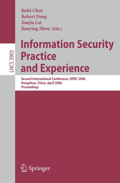 Produktbild: Information Security Practice and Experience
