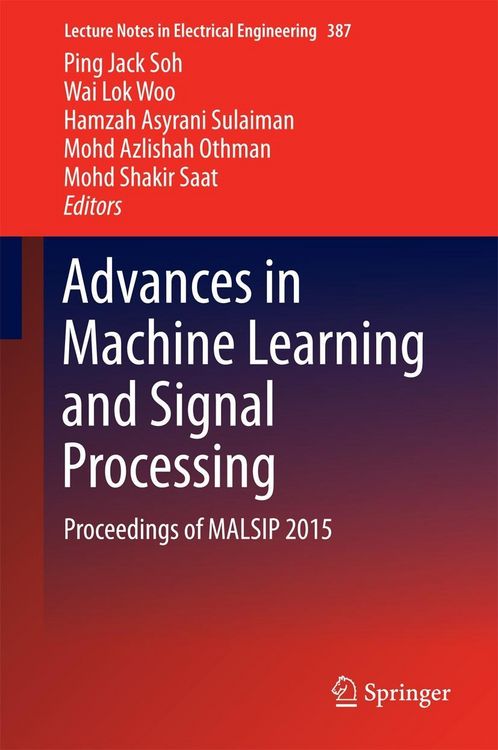 Produktbild: Advances in Machine Learning and Signal Processing