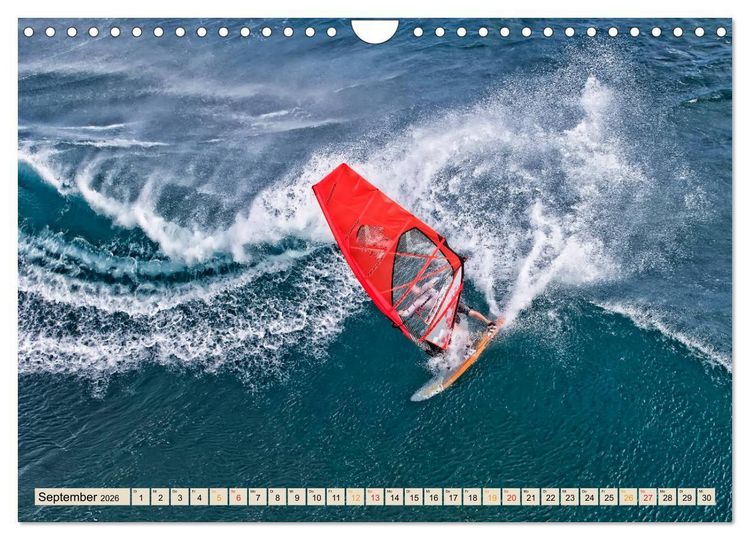 Produktbild: Windsurfing - extrem cool (Wandkalender 2026 DIN A4 quer), CALVENDO Monatskalender