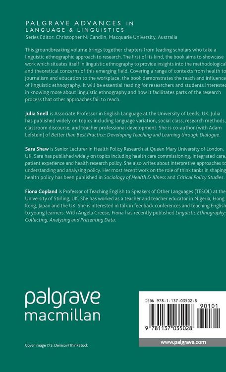 Produktbild: Linguistic Ethnography