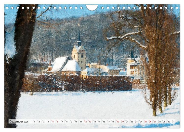 Produktbild: Gera gesehen mit Pinsel und &Ouml;l (Wandkalender 2026 DIN A4 quer), CALVENDO Monatskalender