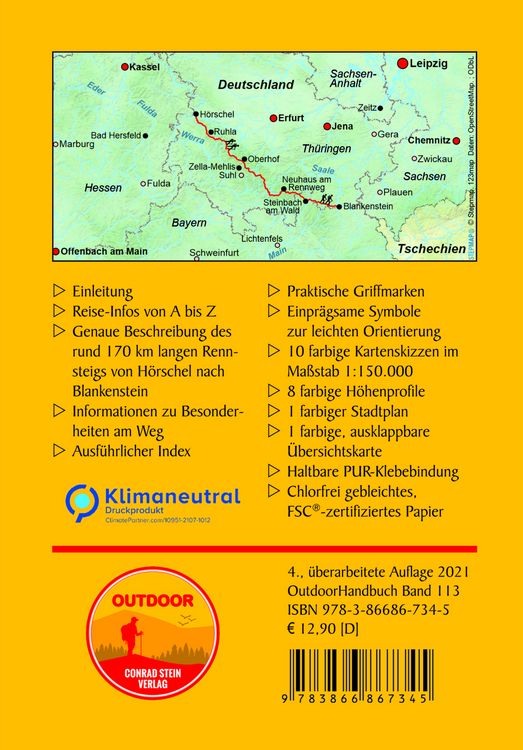 Produktbild: Rennsteig von H&ouml;rschel nach Blankenstein
