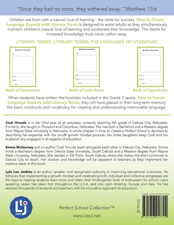 Produktbild: How to Create Language Experts with Literary Terms Grade 5