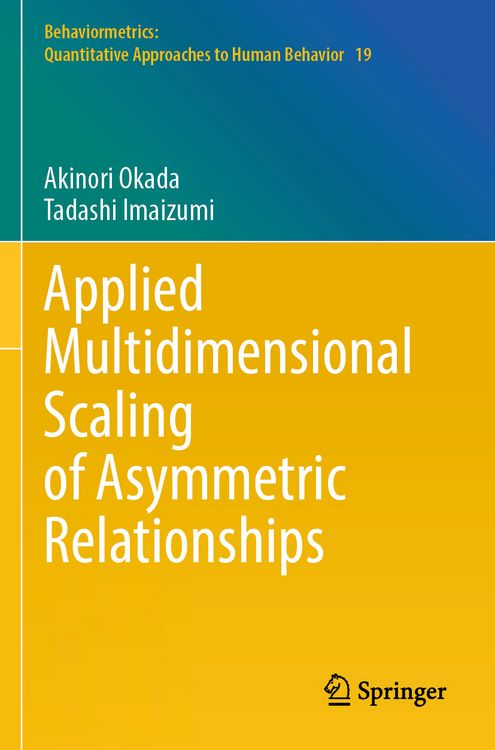 Produktbild: Applied Multidimensional Scaling of Asymmetric Relationships