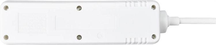 Produktbild: Sygonix SY-7042484 Steckdosenleiste mit Schalter 3fach Wei&szlig; Schutzkontakt 1St.