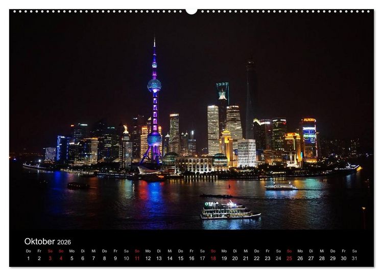Produktbild: China 2026 - Metropolen und Landschaften (Wandkalender 2026 DIN A2 quer), CALVENDO Monatskalender