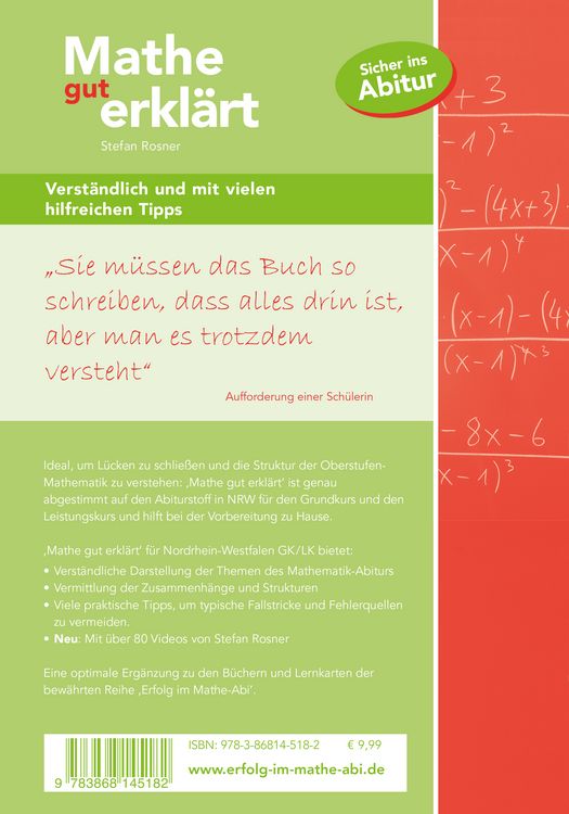 Produktbild: Mathe gut erkl&auml;rt NRW Grundkurs und Leistungskurs