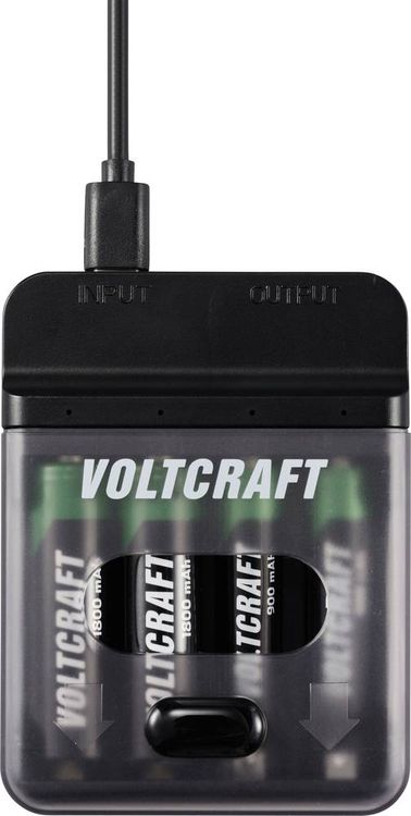 Produktbild: VOLTCRAFT VC-BC4-PB1 2in1 Ladeger&auml;t & Powerbank