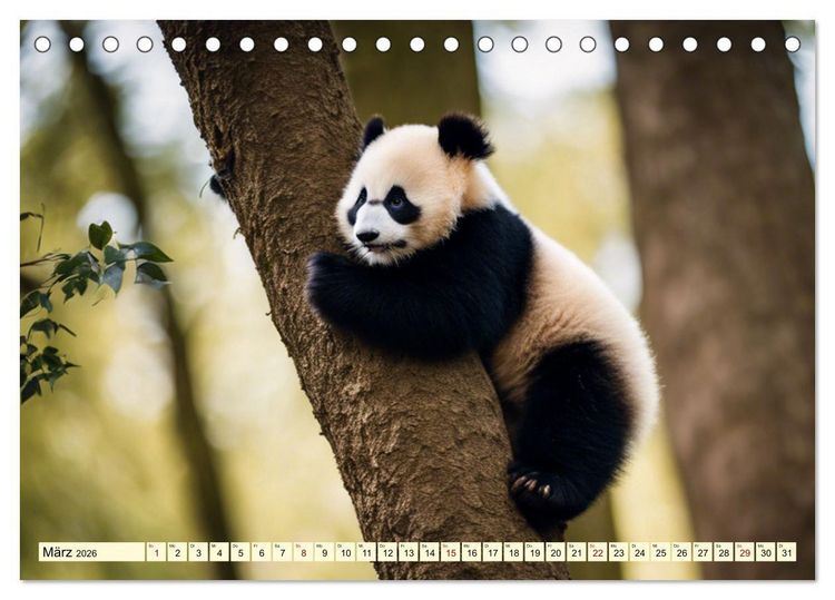 Produktbild: Gro&szlig;er Pandab&auml;r (Tischkalender 2026 DIN A5 quer), CALVENDO Monatskalender